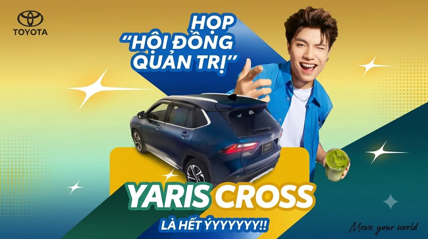 HỌP “HỘI ĐỒNG QUẢN TRỊ”, YARIS CROSS LÀ HẾT Ý